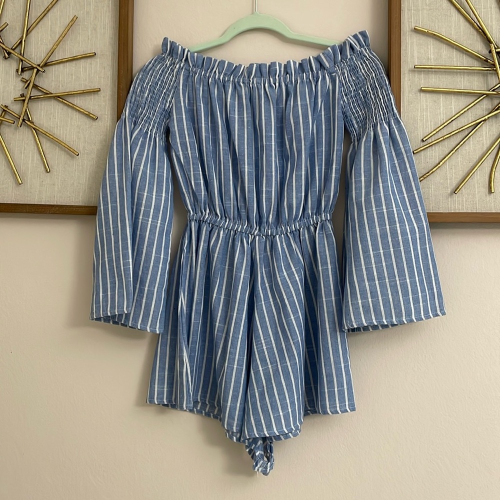 Showpo striped romper. Size: 6 AUS = US 2